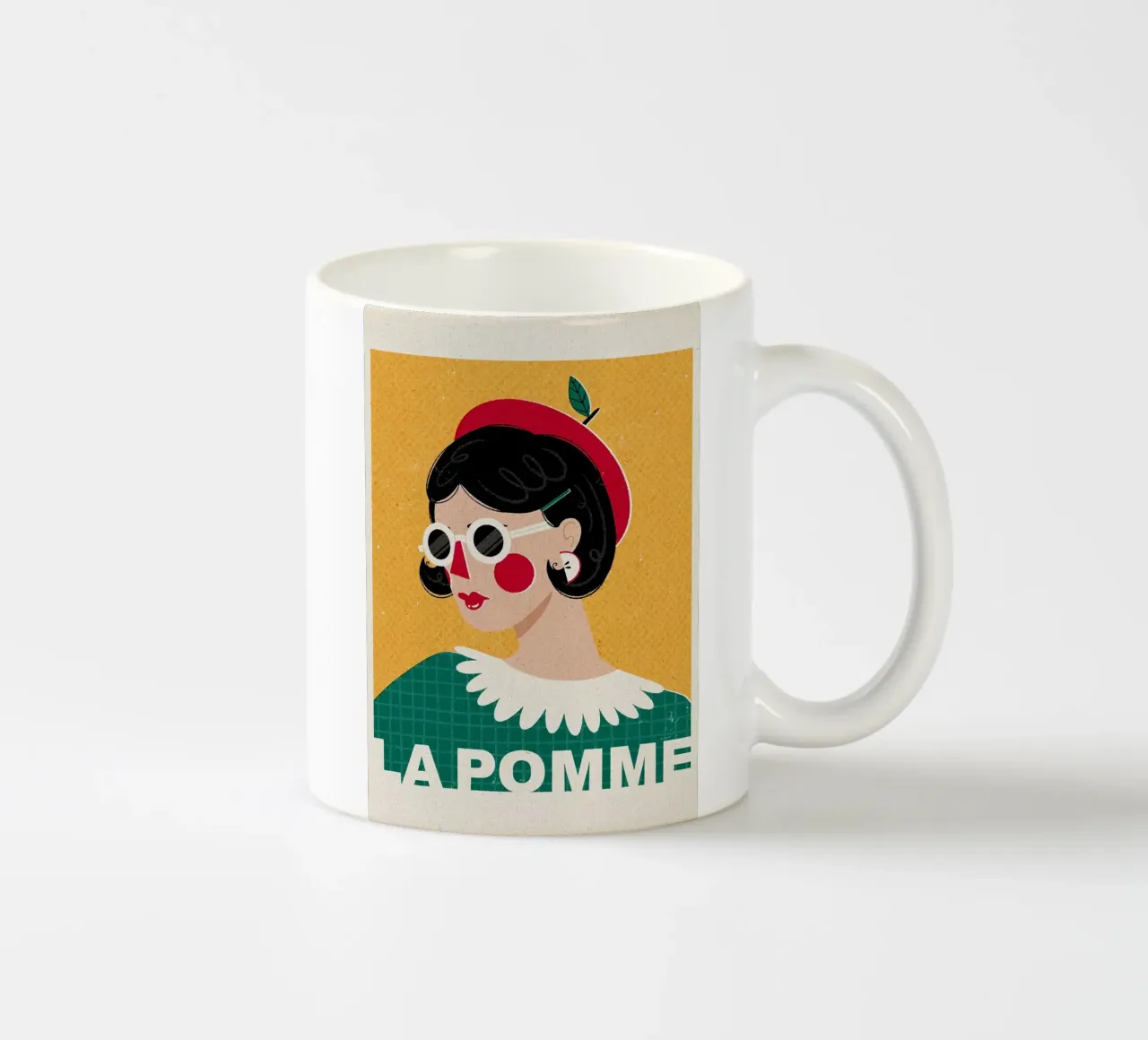 Moda francese La Pomme tazza in ceramica da Charlotte Gagnon