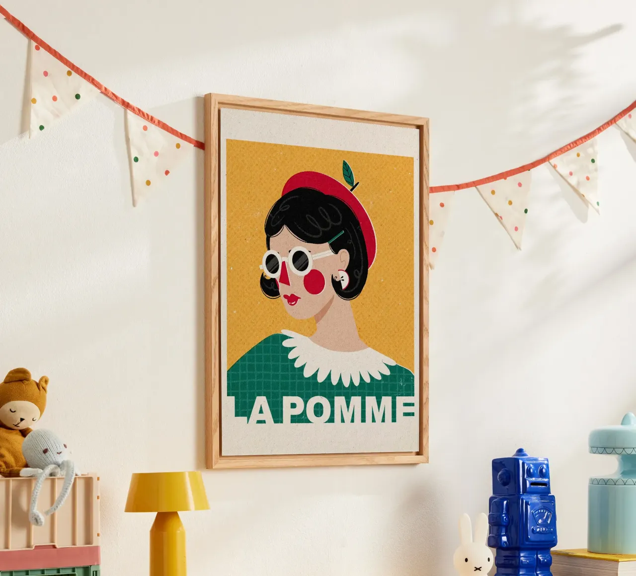Moda francese La Pomme plexiglass da Charlotte Gagnon