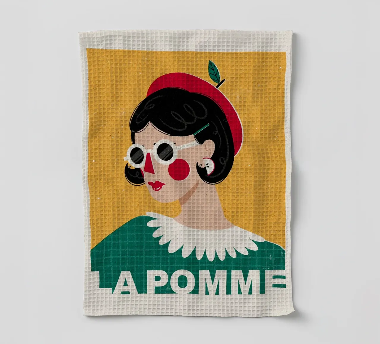 Moda francese La Pomme canovaccio da cucina da Charlotte Gagnon