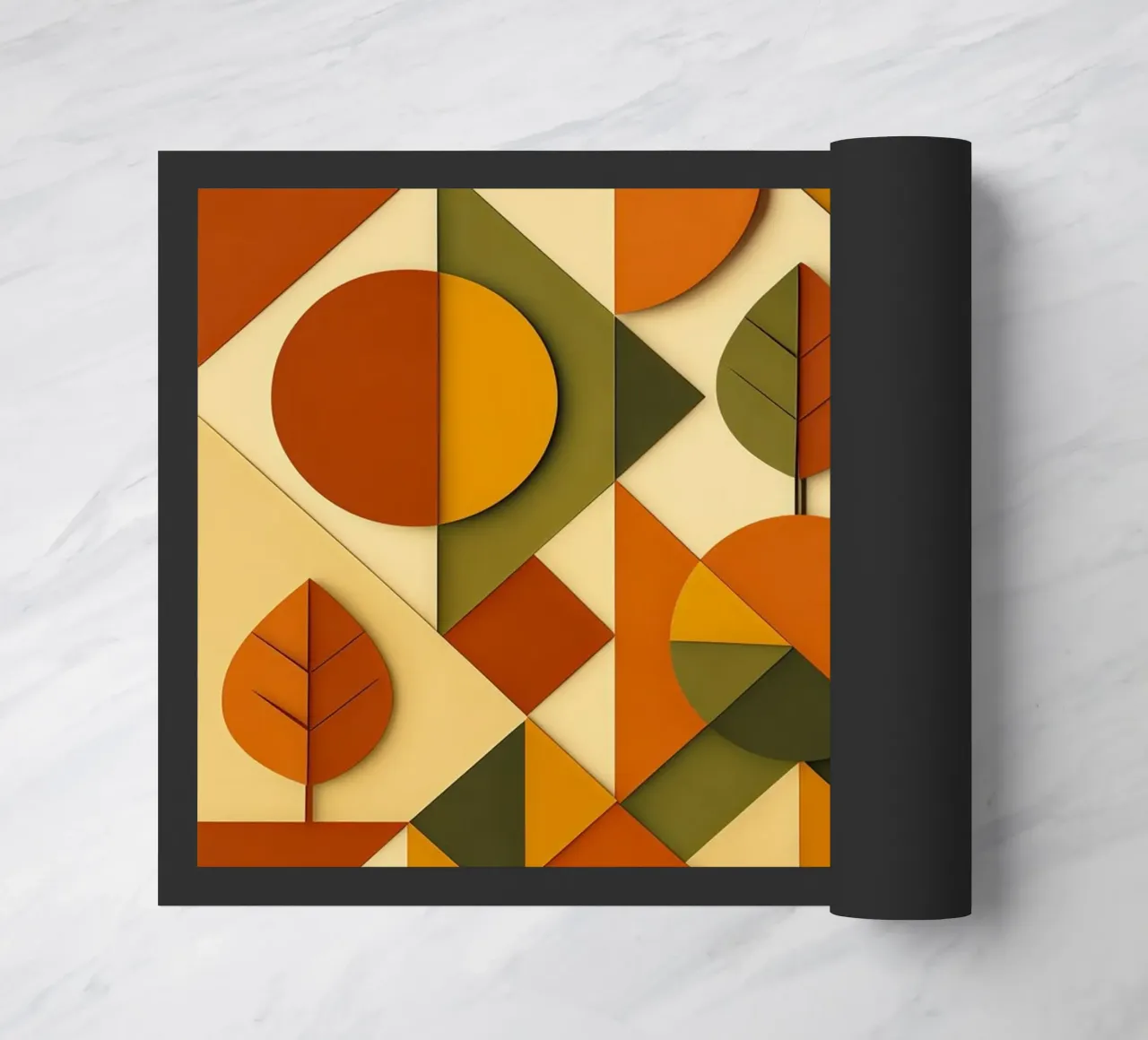 Autunno Autunno Autunno Stile Moderno Metà Secolo zerbino da ARTOMATIC