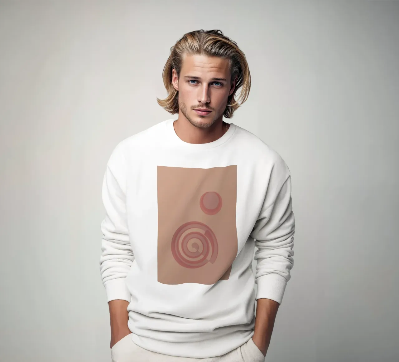 Abstract pattern with circles. In pink, pink and purple. sweatshirt by Something for you