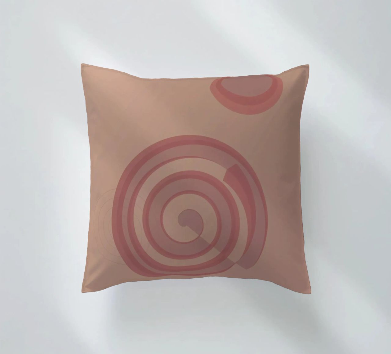 Motivo astratto con cerchi. In rosa, rosa e viola. cuscino da Something for you