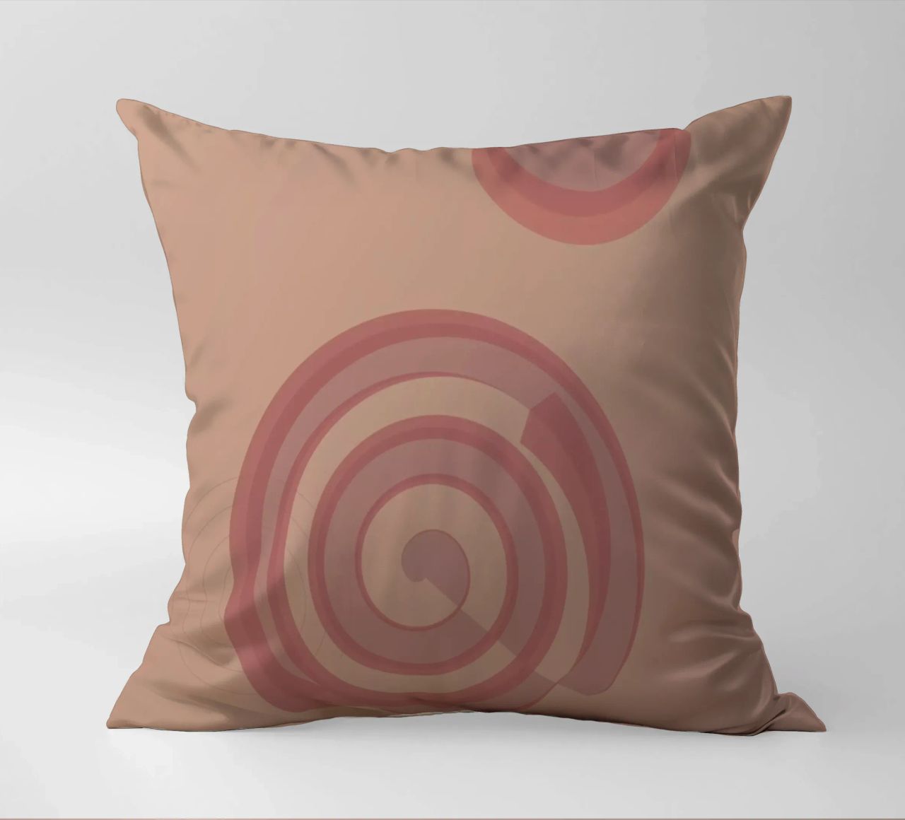Motivo astratto con cerchi. In rosa, rosa e viola. cuscino da Something for you