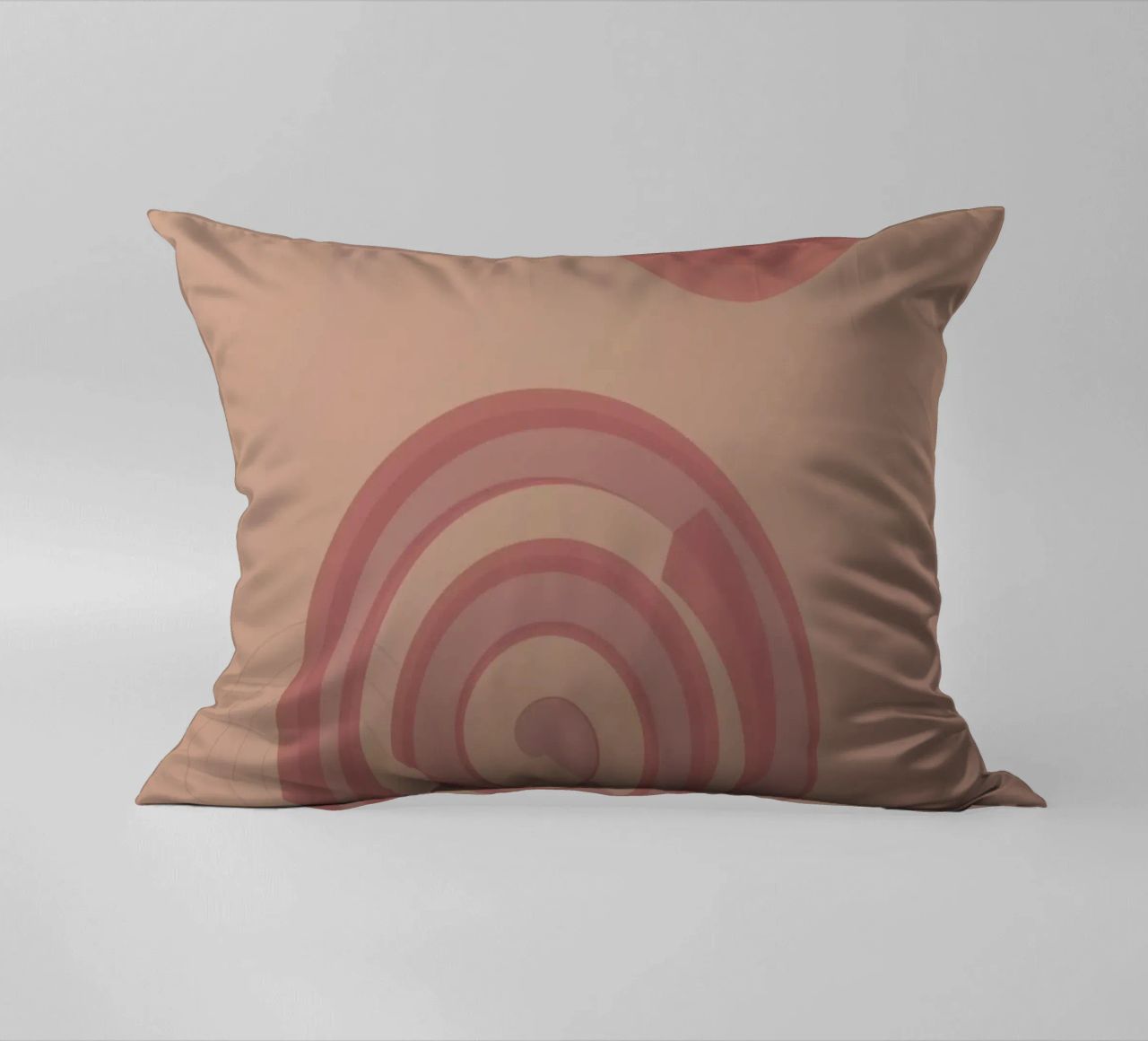 Motivo astratto con cerchi. In rosa, rosa e viola. cuscino da Something for you