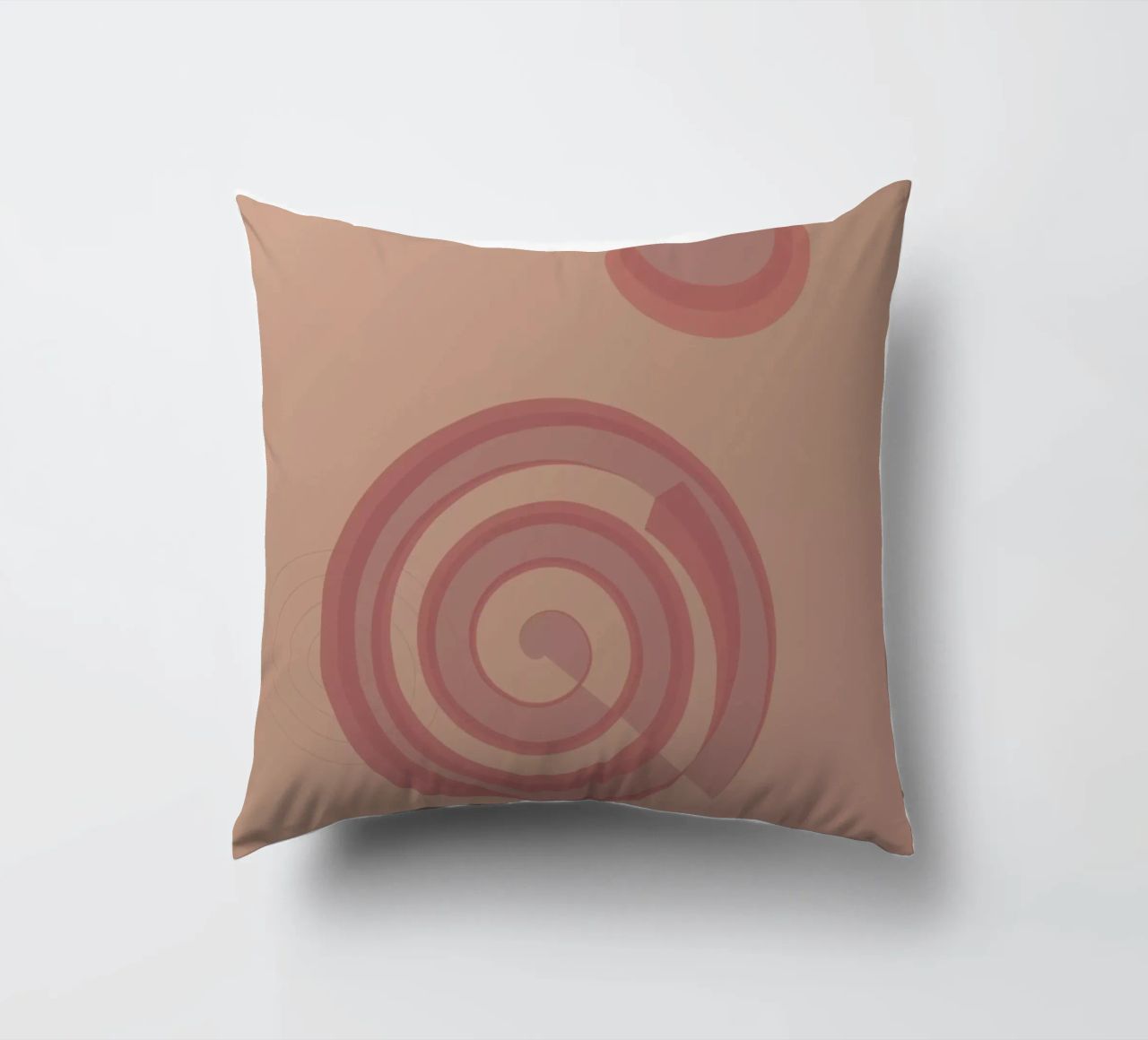 Motivo astratto con cerchi. In rosa, rosa e viola. cuscino da Something for you