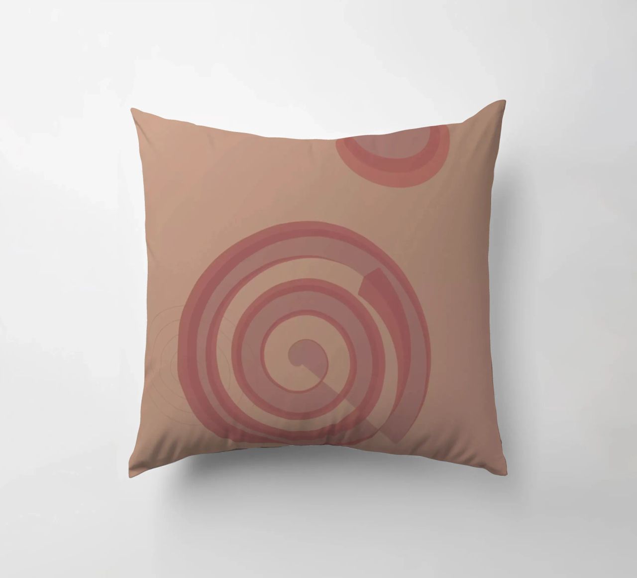Motivo astratto con cerchi. In rosa, rosa e viola. cuscino da Something for you