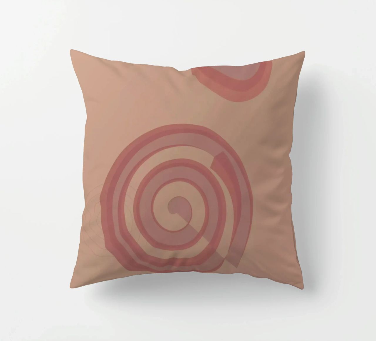 Motivo astratto con cerchi. In rosa, rosa e viola. cuscino da Something for you