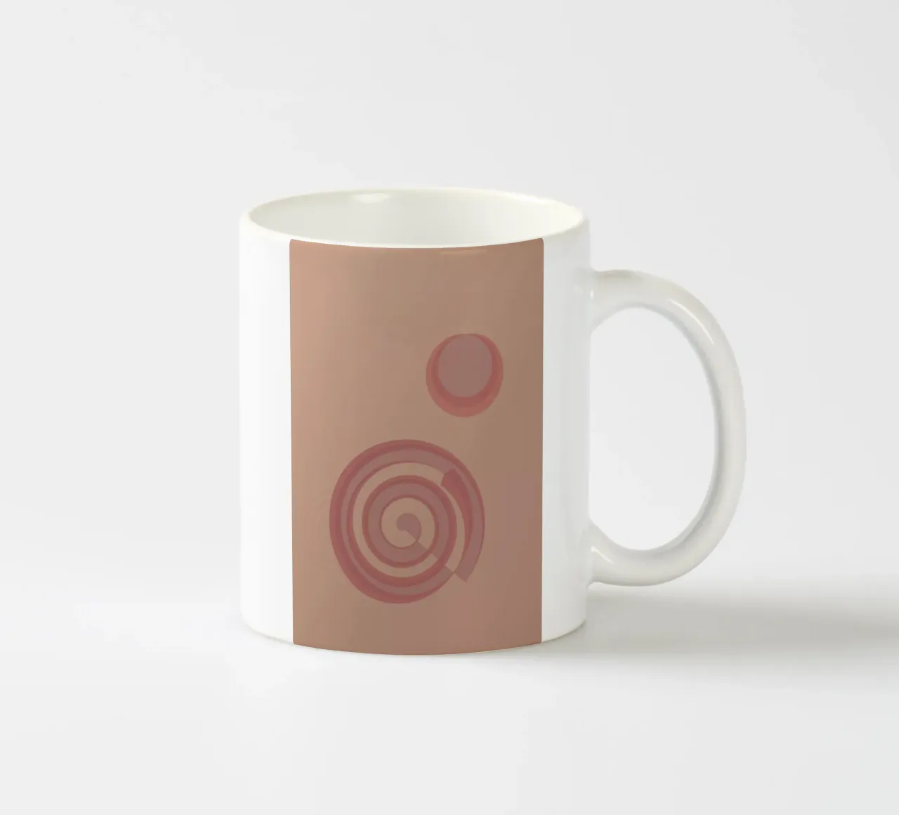 Abstract pattern with circles. In pink, pink and purple. ceramic mug by Something for you