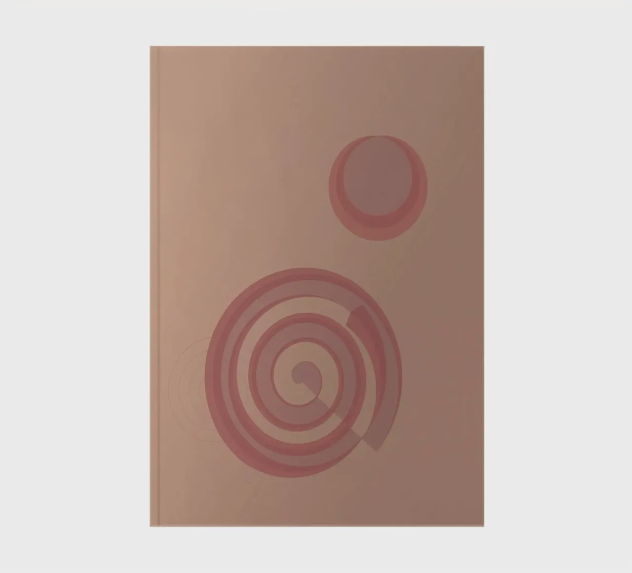 Motif abstrait avec des cercles. En rose, rose et violet. carnet de notes de Something for you