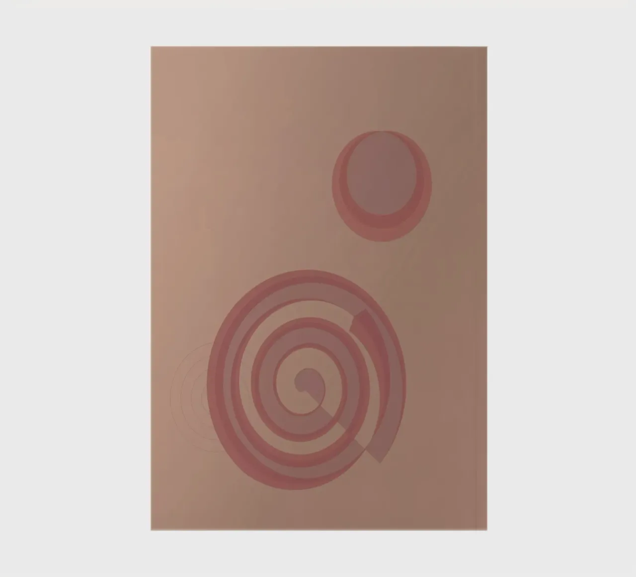 Abstract pattern with circles. In pink, pink and purple. notebook by Something for you