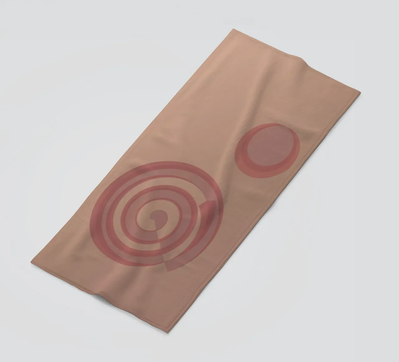 Abstract pattern with circles. In pink, pink and purple. beach towel by Something for you