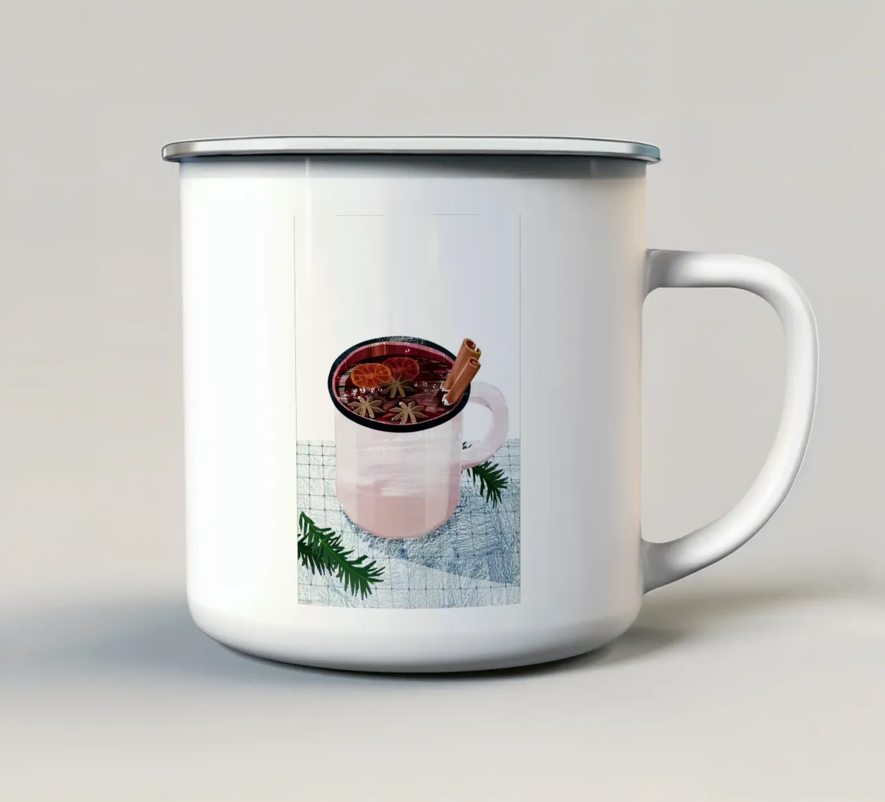 Vin brulè tazza in smalto da Charlotte Gagnon