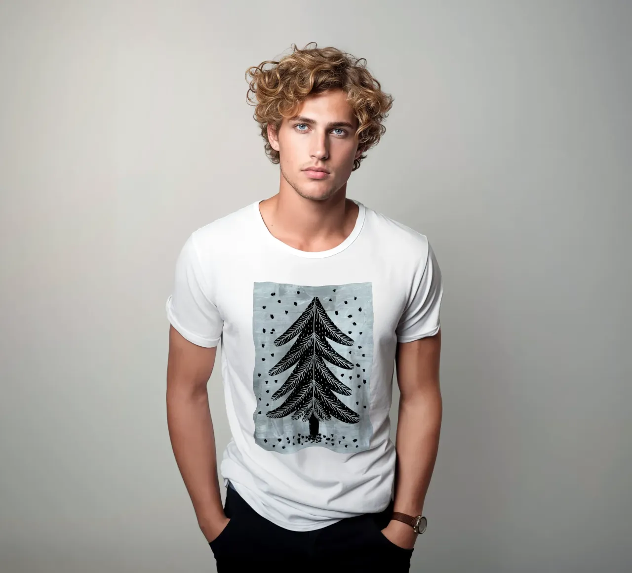 Pine Tree t-shirt da Charlotte Gagnon