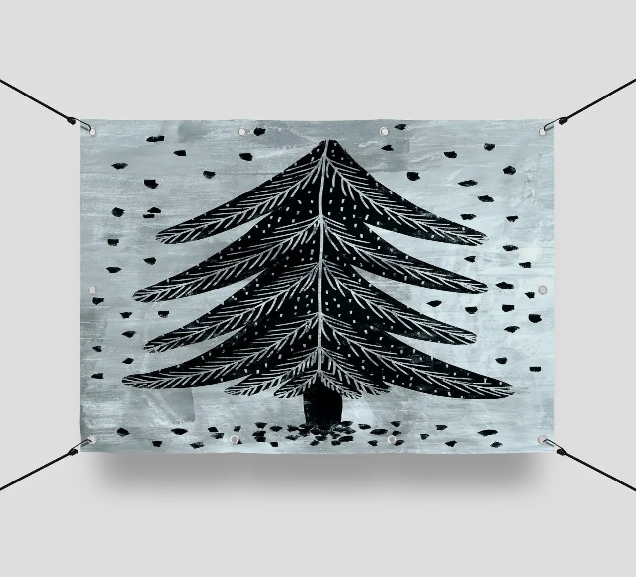 Pine Tree telo in pvc da Charlotte Gagnon