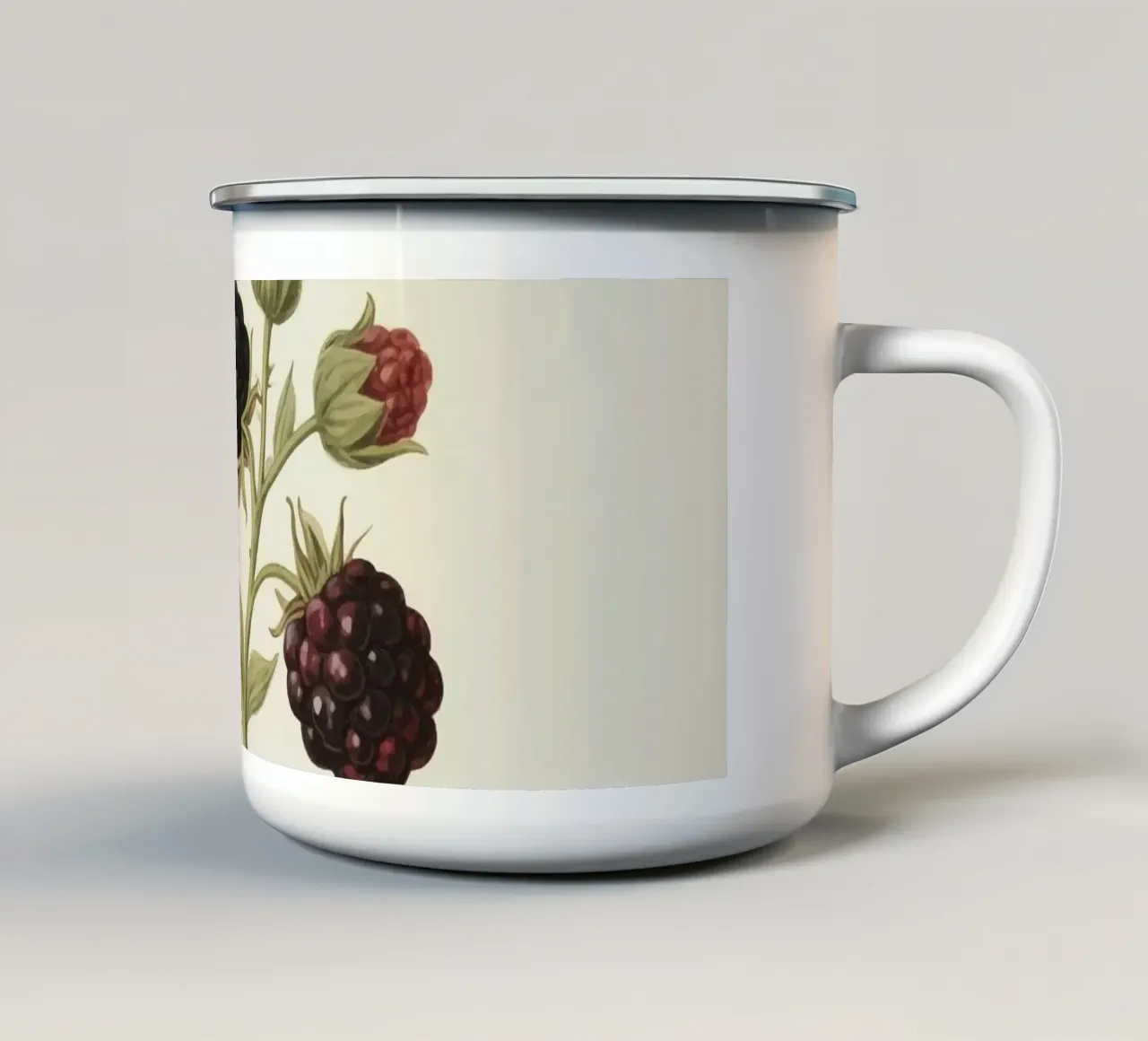 Pianta di more tazza in smalto da knowledge