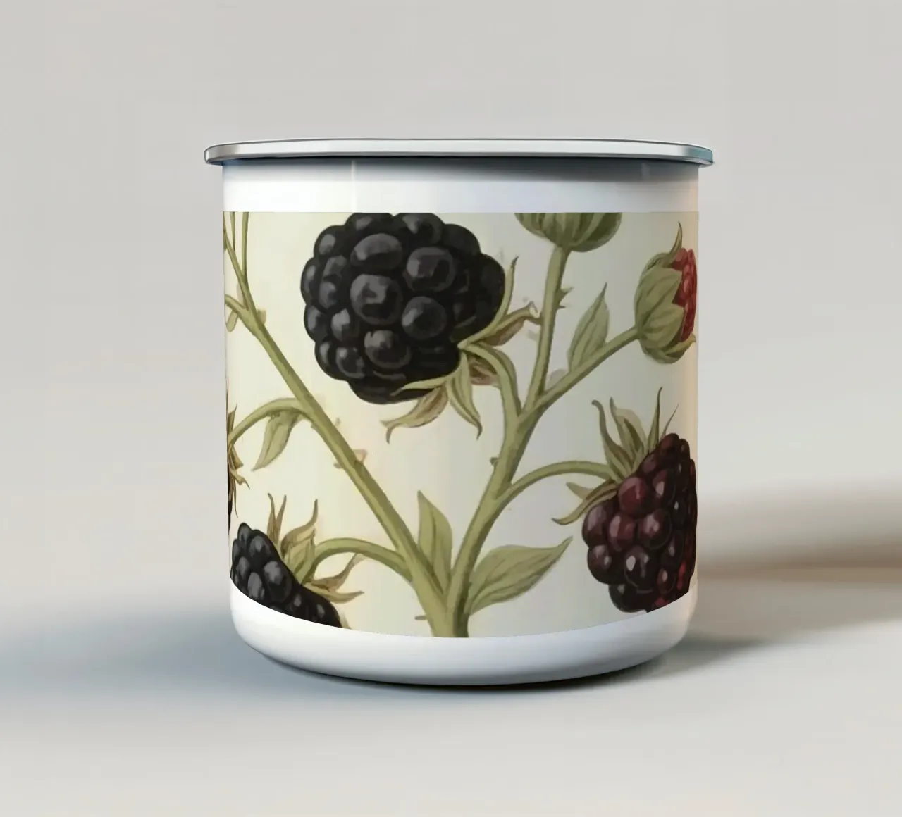 Pianta di more tazza in smalto da knowledge