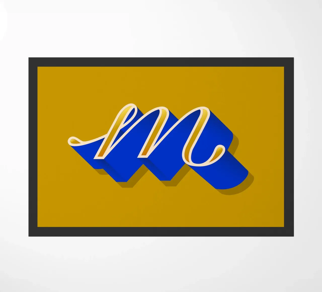 M letter script zerbino da Glettering