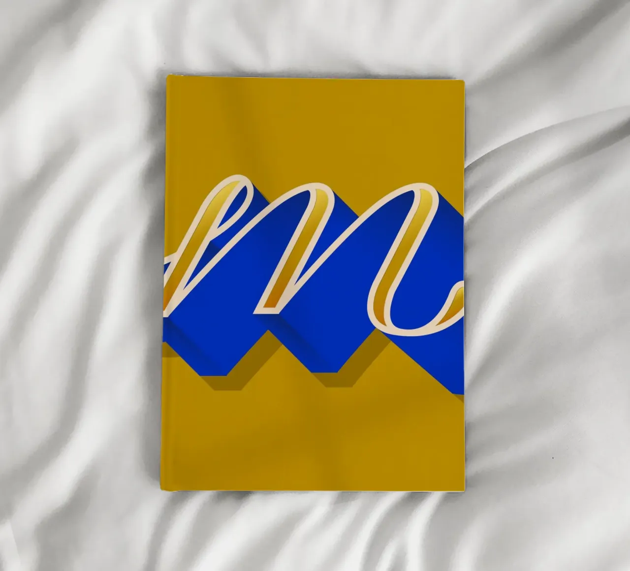 M letter script diario da Glettering