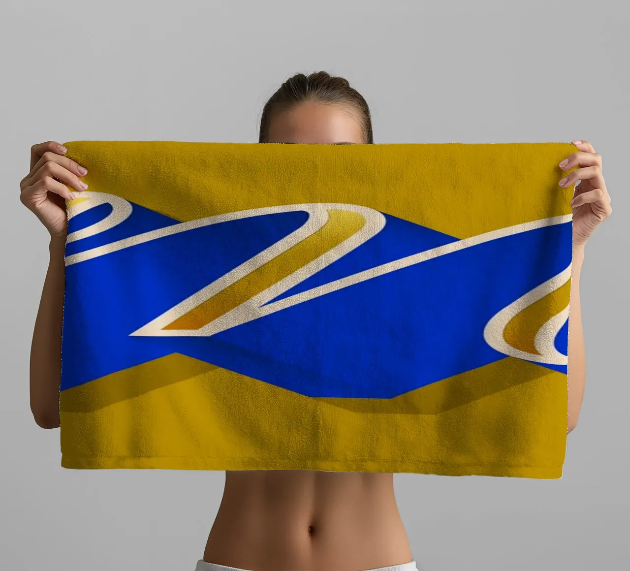 M letter script towel by Glettering