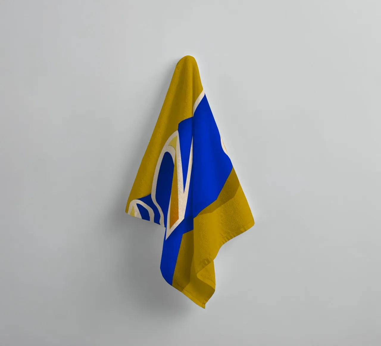 M letter script towel by Glettering