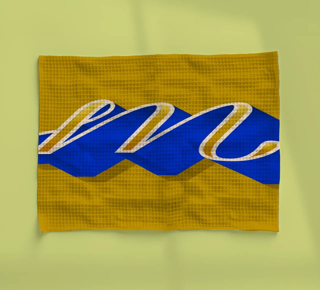 M letter script canovaccio da cucina da Glettering