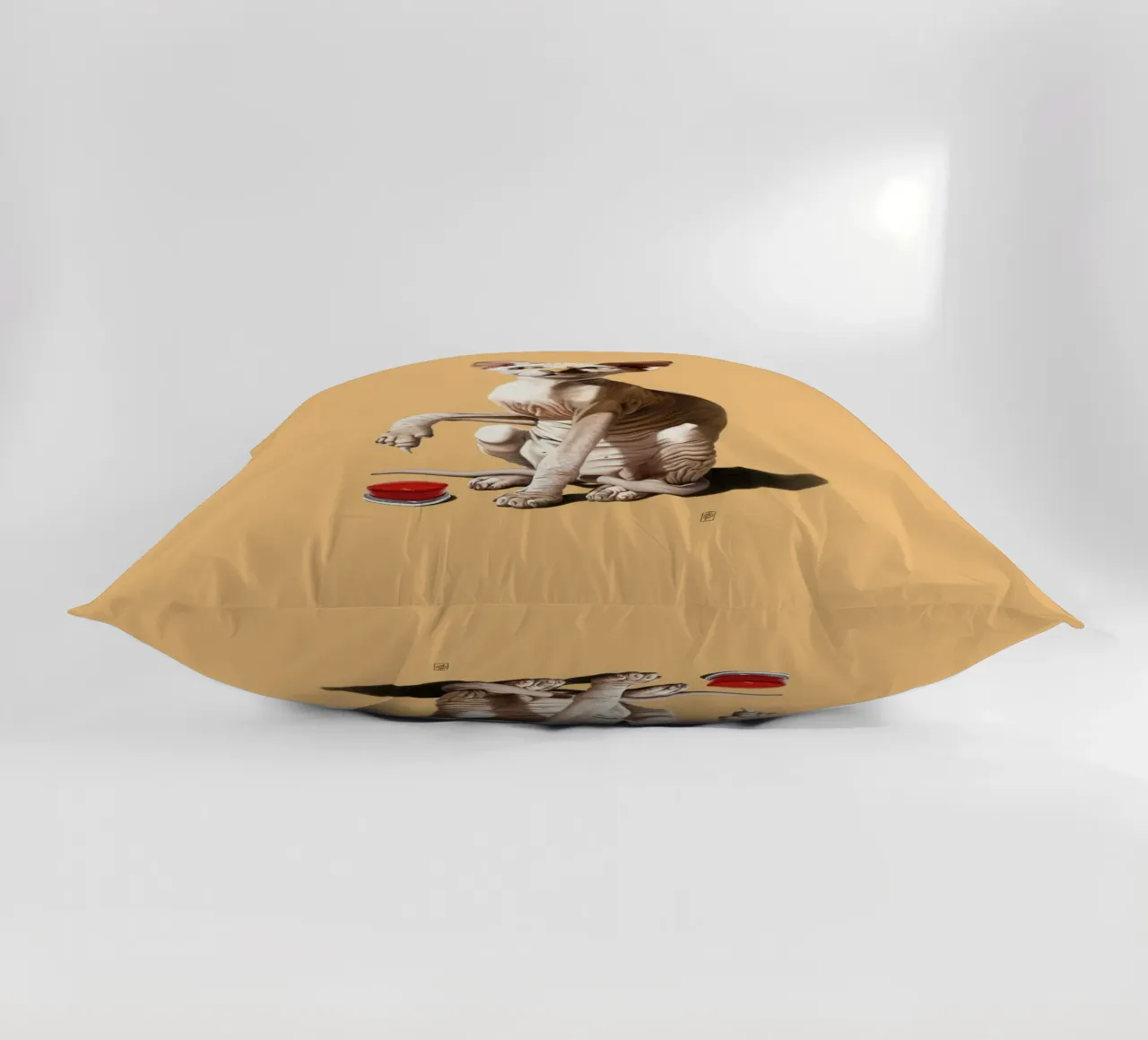 Cat-astrophe (Coloured) cuscino da Rob Art | Illustration