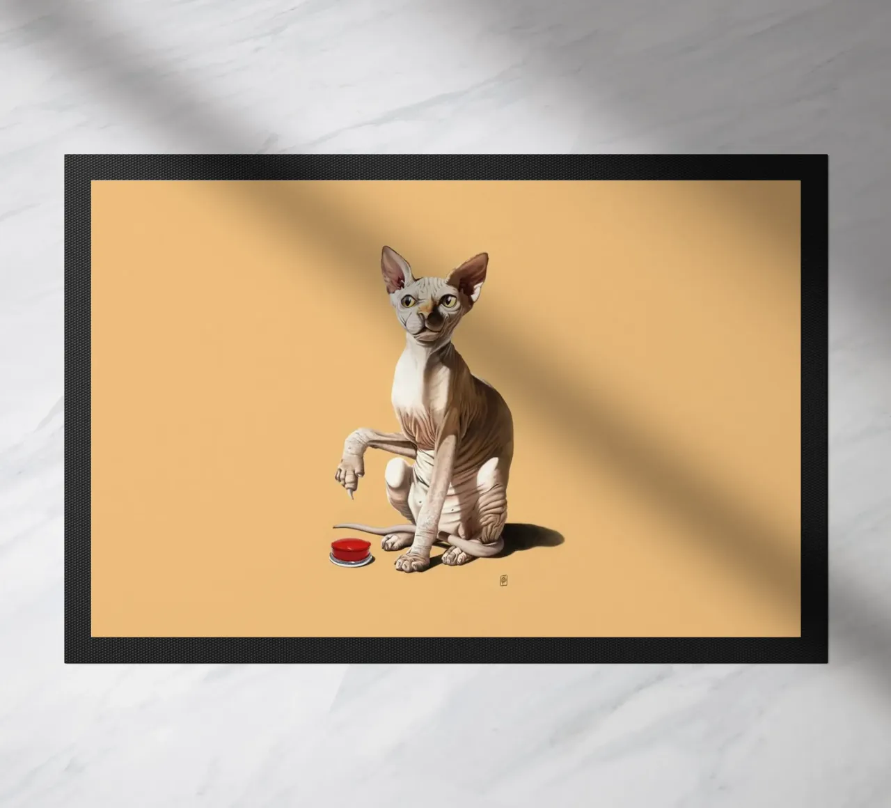 Cat-astrophe (Coloured) zerbino da Rob Art | Illustration