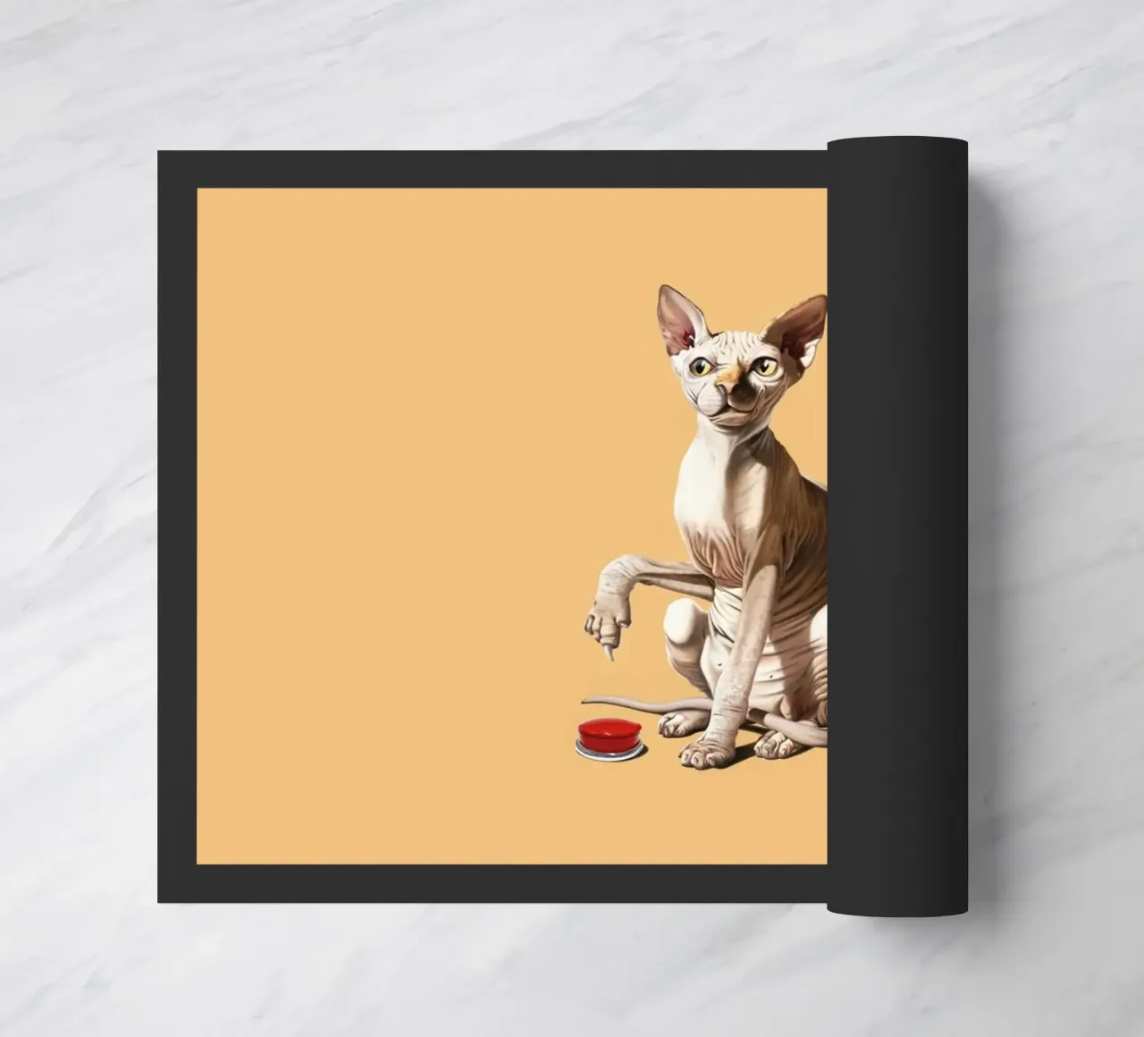 Cat-astrophe (Coloured) zerbino da Rob Art | Illustration