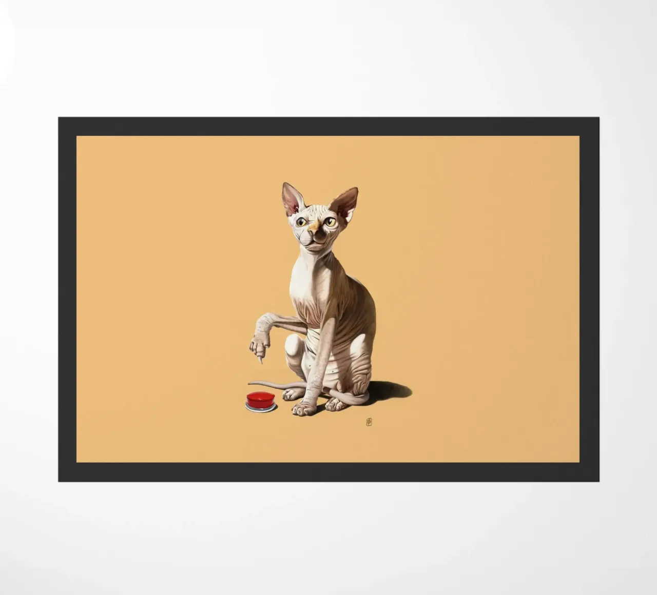 Cat-astrophe (Coloured) zerbino da Rob Art | Illustration
