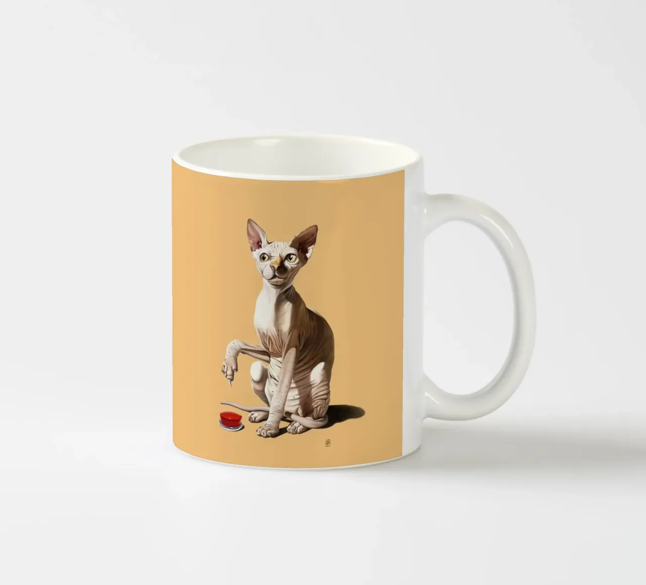 Cat-astrophe (Coloured) tazza in ceramica da Rob Art | Illustration