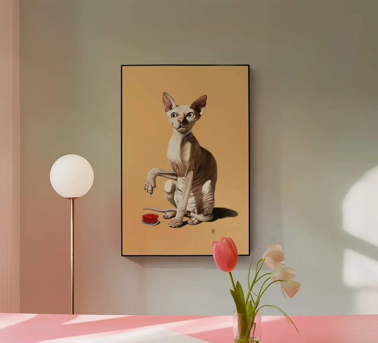 Cat-astrophe (Coloured) plexiglass da Rob Art | Illustration