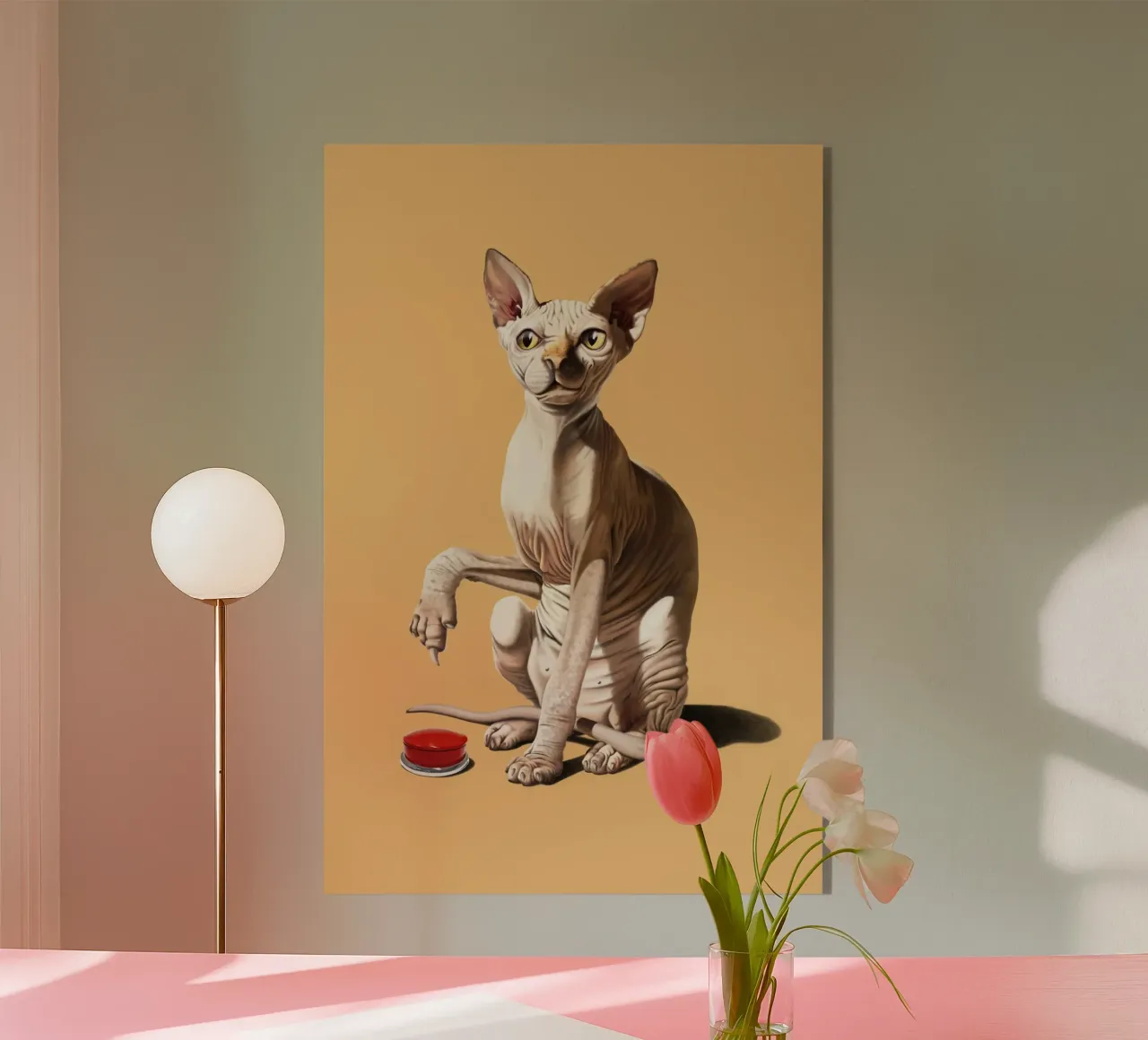 Cat-astrophe (Coloured) plexiglass da Rob Art | Illustration