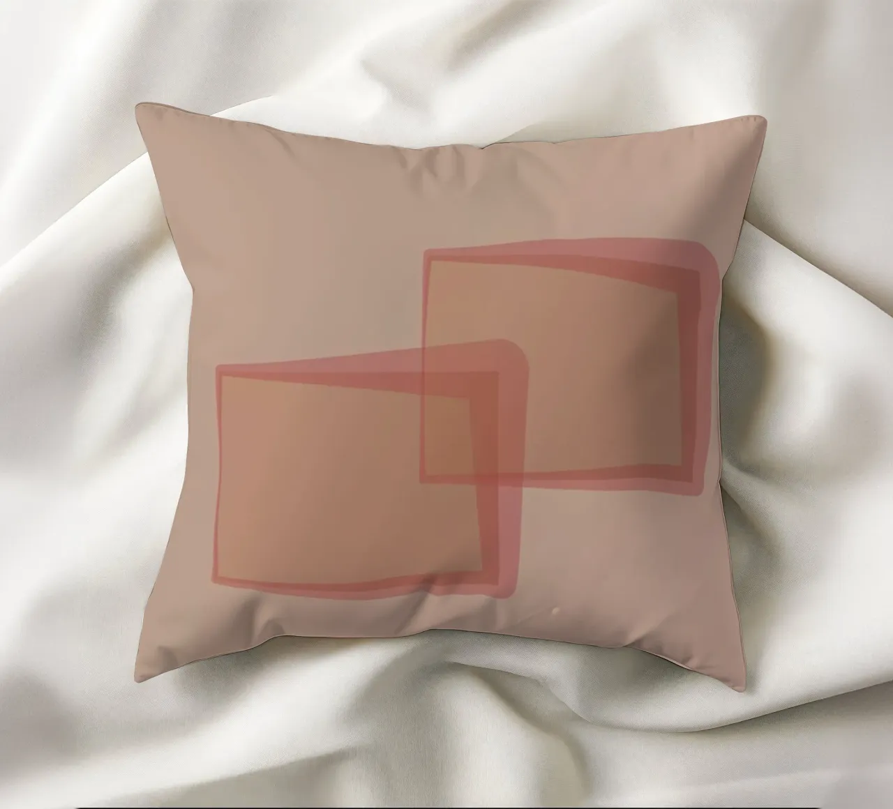 Abstract pattern with rectangles. In pink, rose and purple. decorative cushion by Something for you