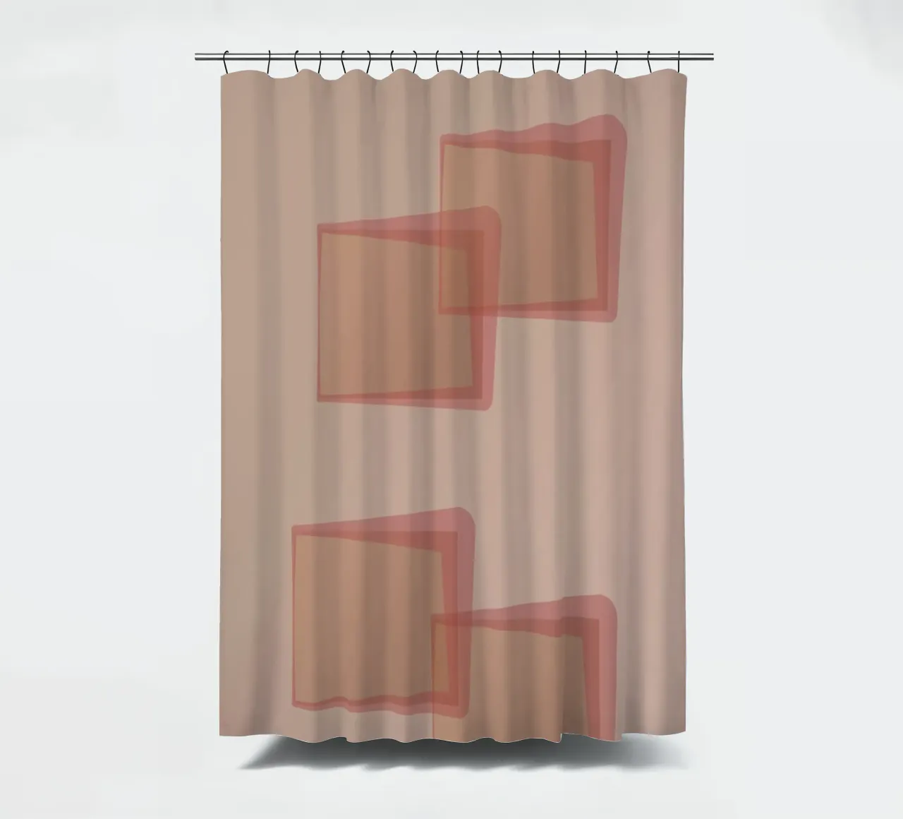 Abstract pattern with rectangles. In pink, rose and purple. shower curtain by Something for you