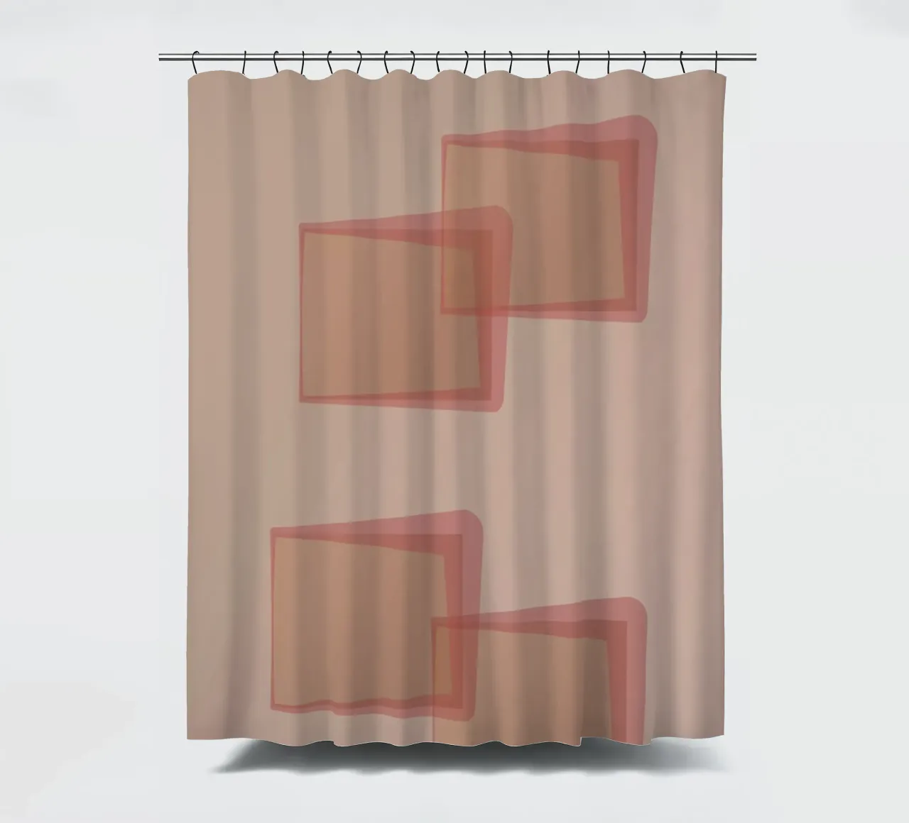 Abstract pattern with rectangles. In pink, rose and purple. shower curtain by Something for you