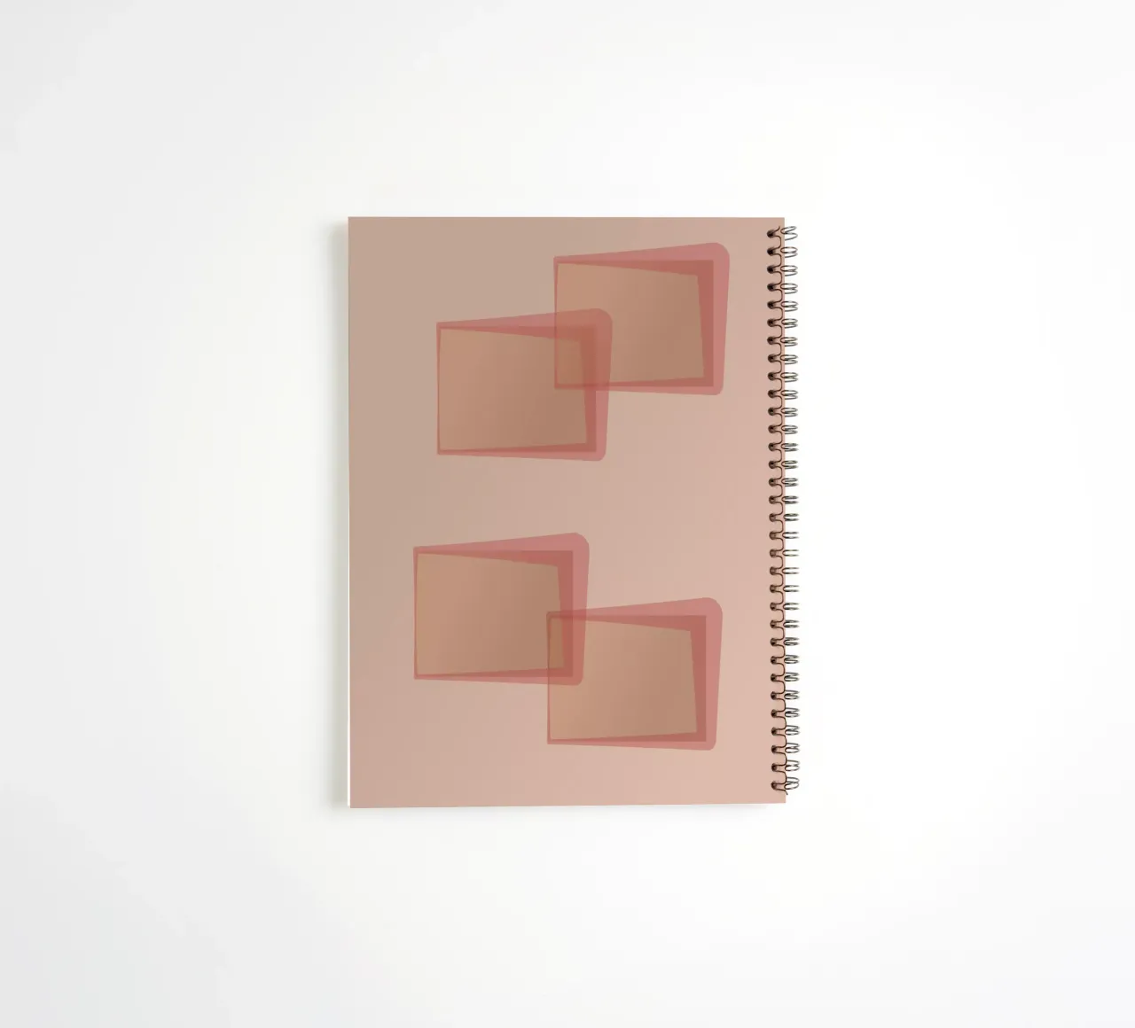 Abstract pattern with rectangles. In pink, rose and purple. spiral notebook by Something for you