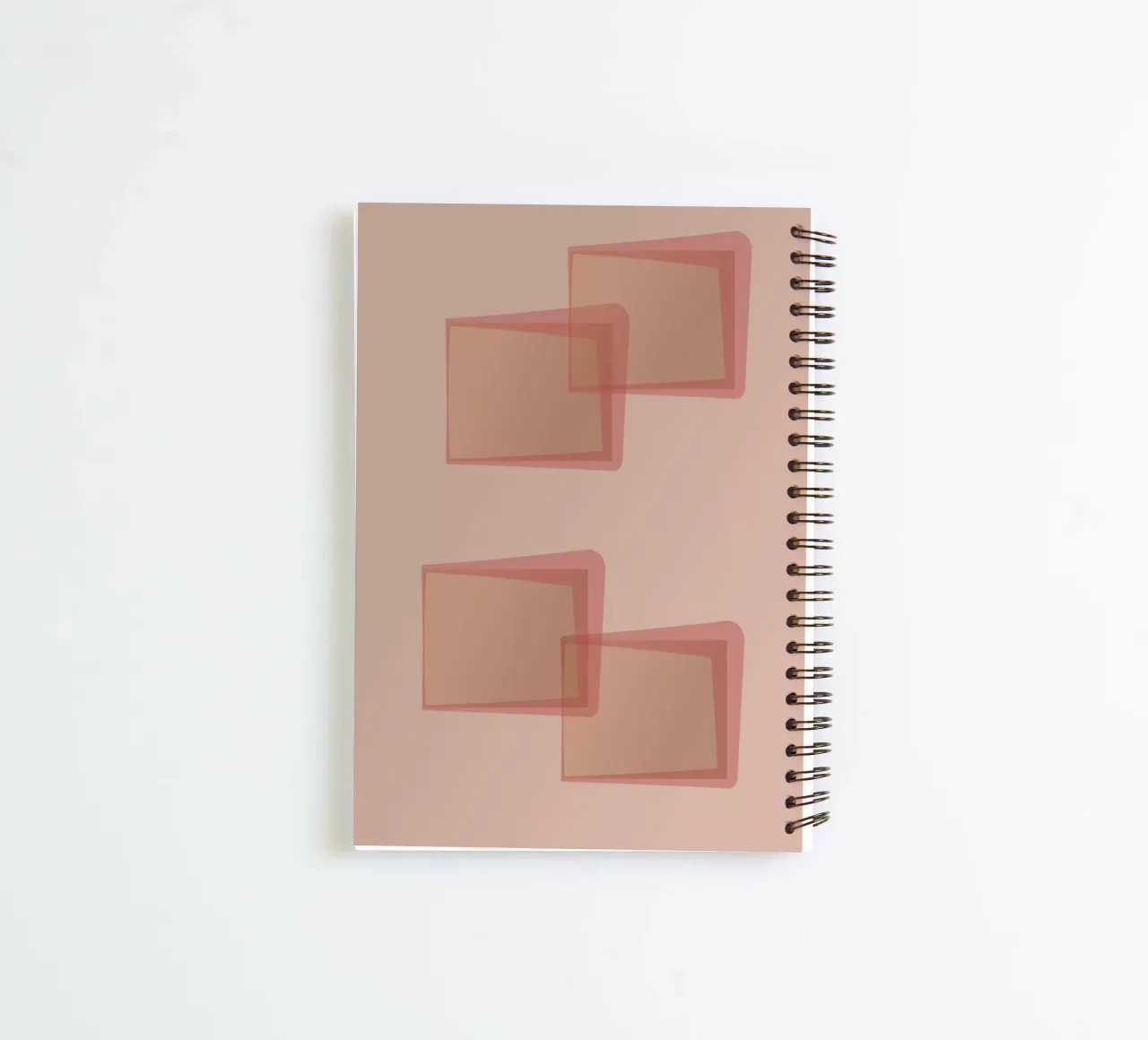Abstract pattern with rectangles. In pink, rose and purple. spiral notebook by Something for you