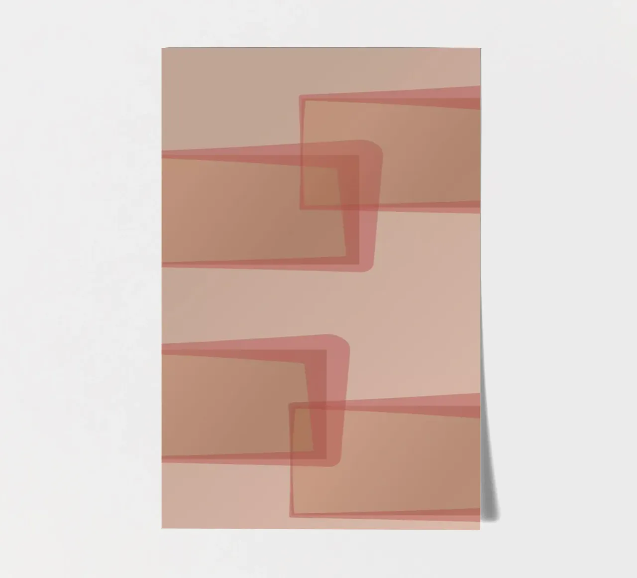 Abstract pattern with rectangles. In pink, rose and purple. sticker sheet by Something for you