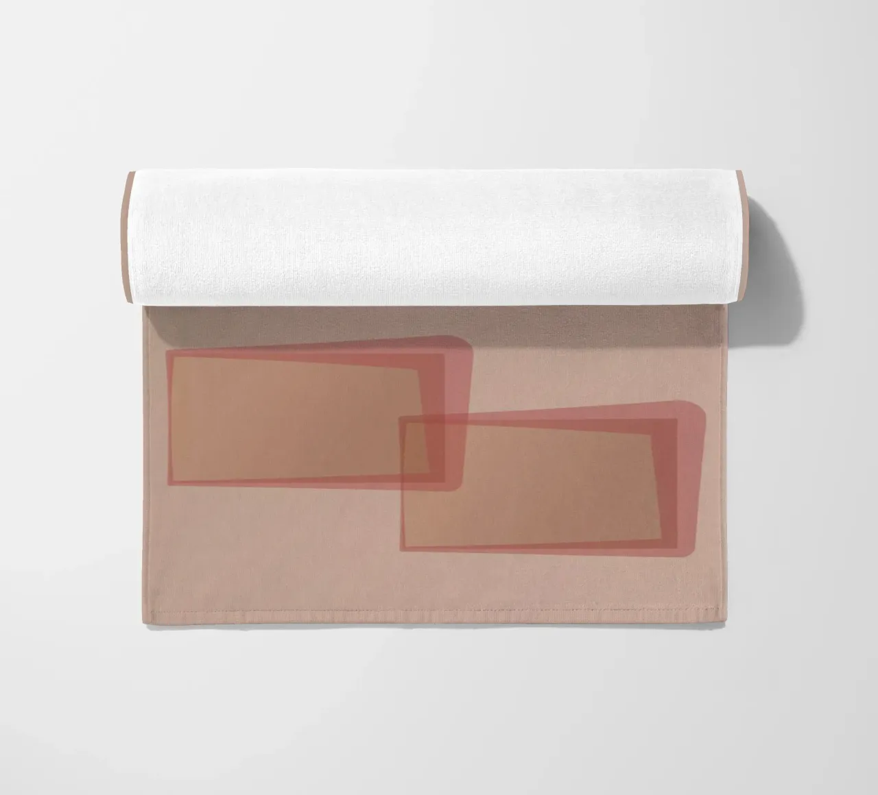 Abstract pattern with rectangles. In pink, rose and purple. beach towel by Something for you
