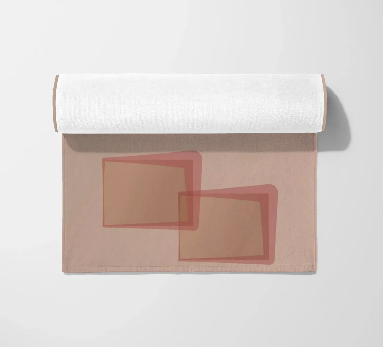 Abstract pattern with rectangles. In pink, rose and purple. beach towel by Something for you