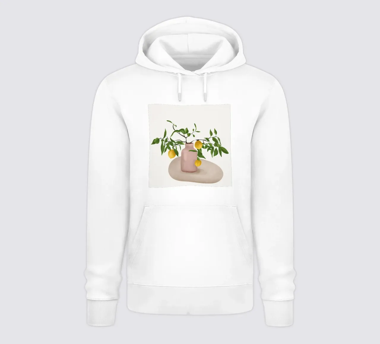 Lemon Branches felpa con cappuccio da cityart