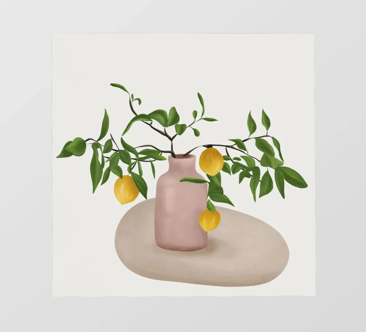 Lemon Branches telo in pvc da cityart