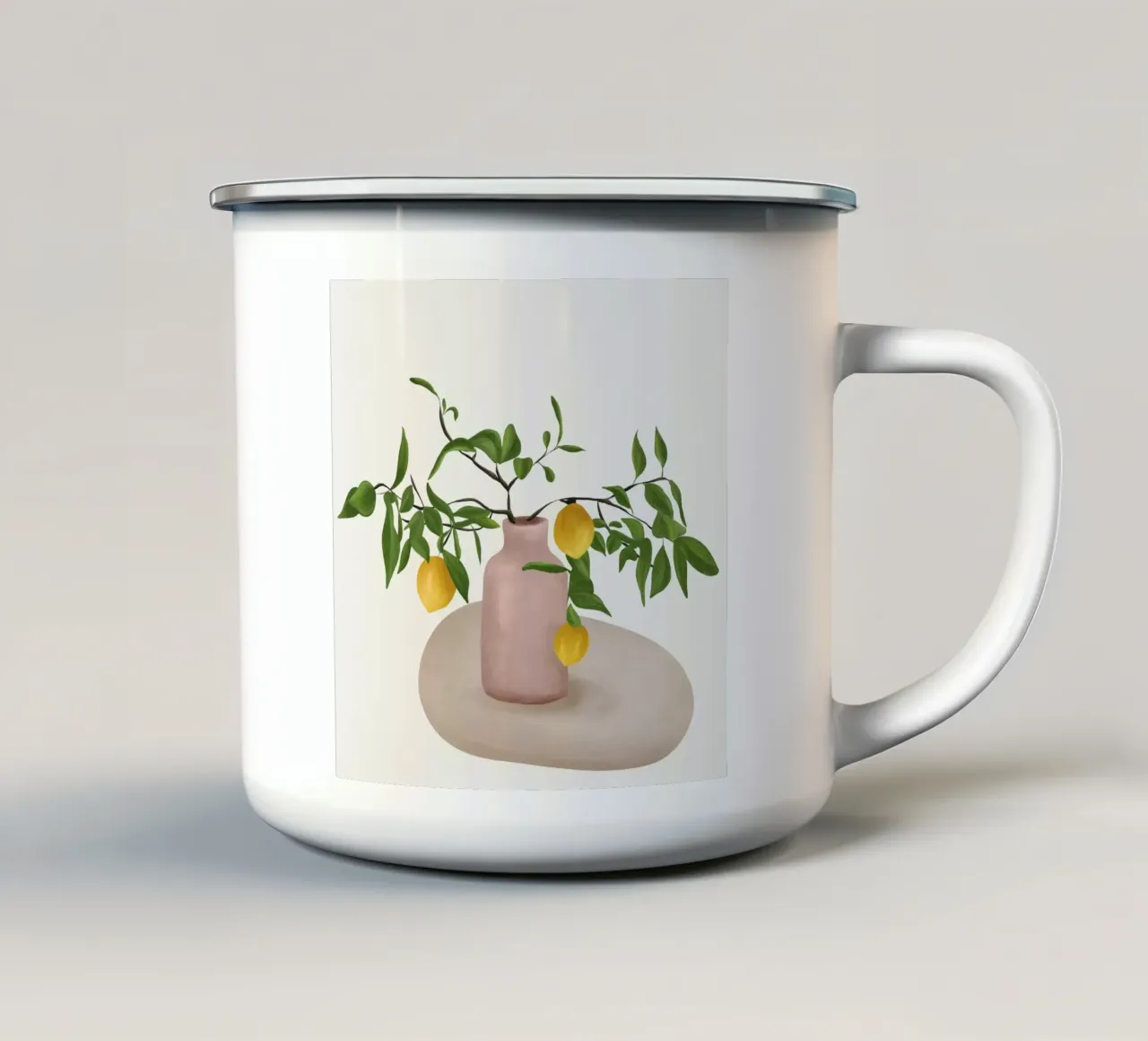 Lemon Branches emaille mok van cityart