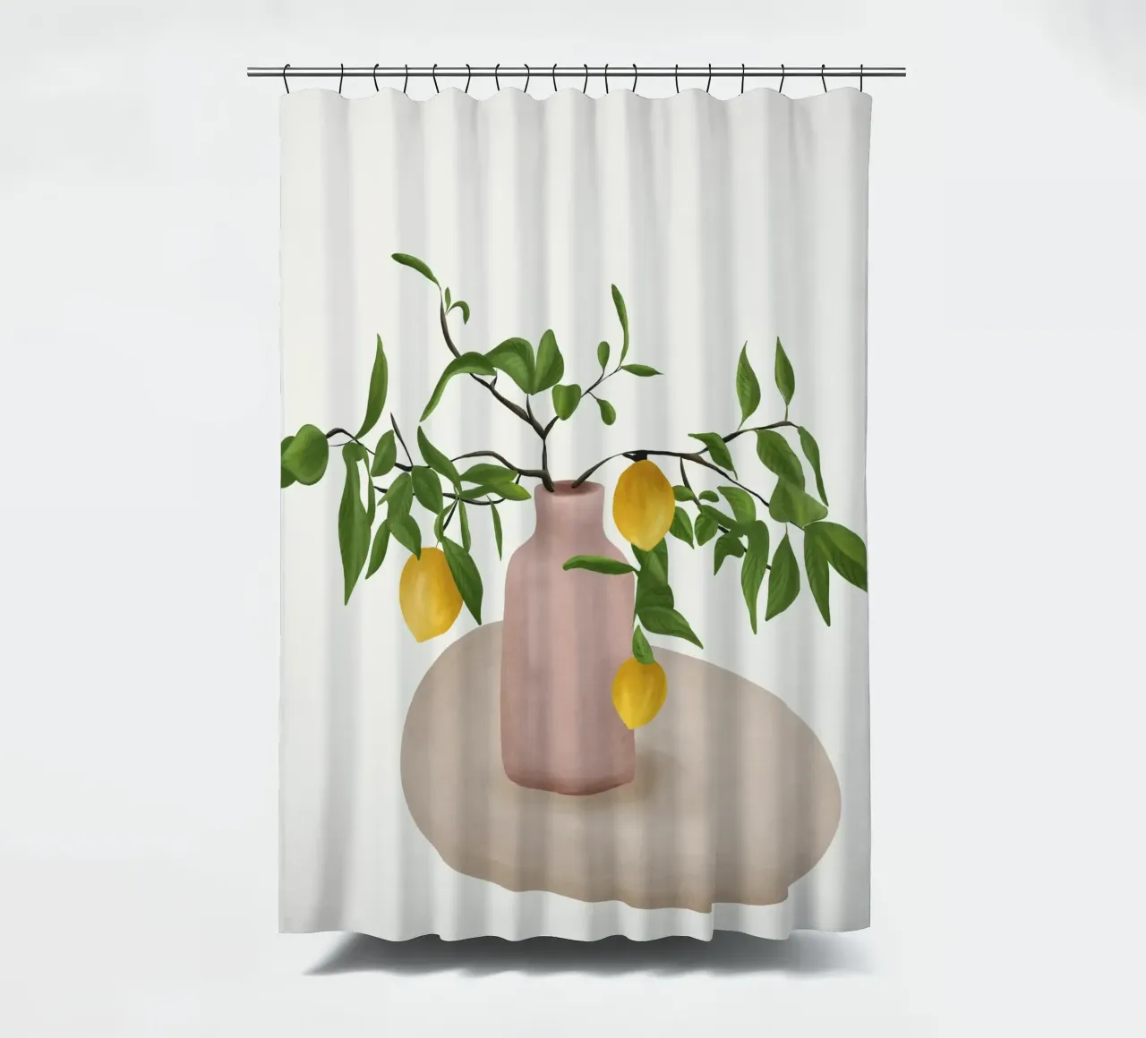 Lemon Branches tenda da doccia da cityart