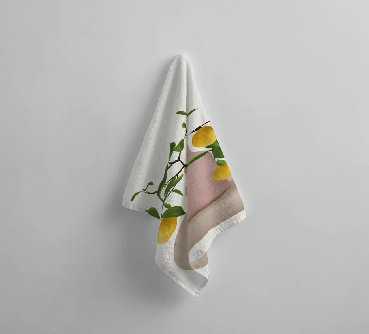 Lemon Branches asciugamano da bagno da cityart