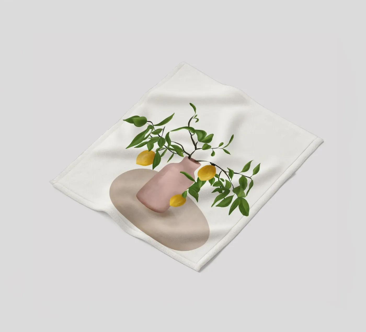 Lemon Branches Fleecedecke von cityart