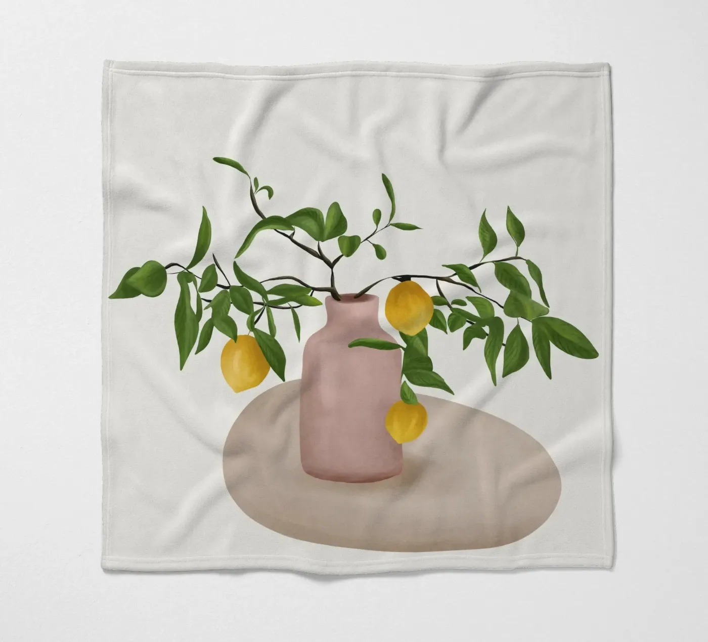 Lemon Branches Fleecedecke von cityart