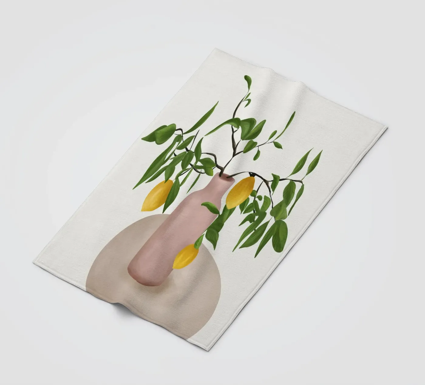 Lemon Branches Fleecedecke von cityart