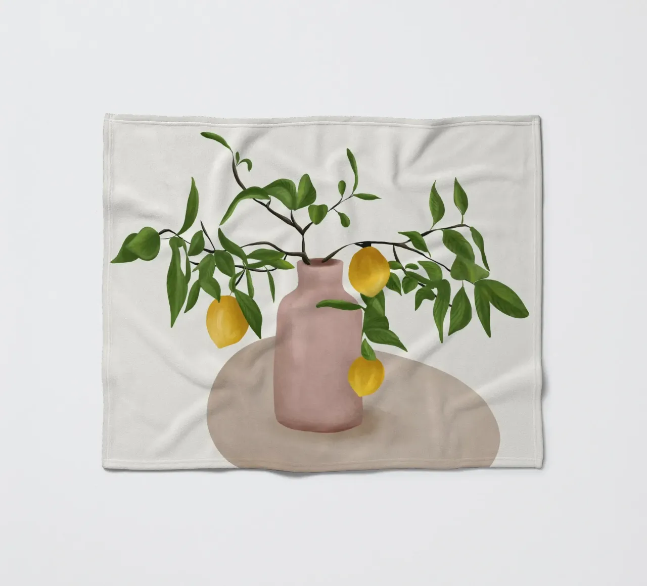 Lemon Branches coperta in pile da cityart