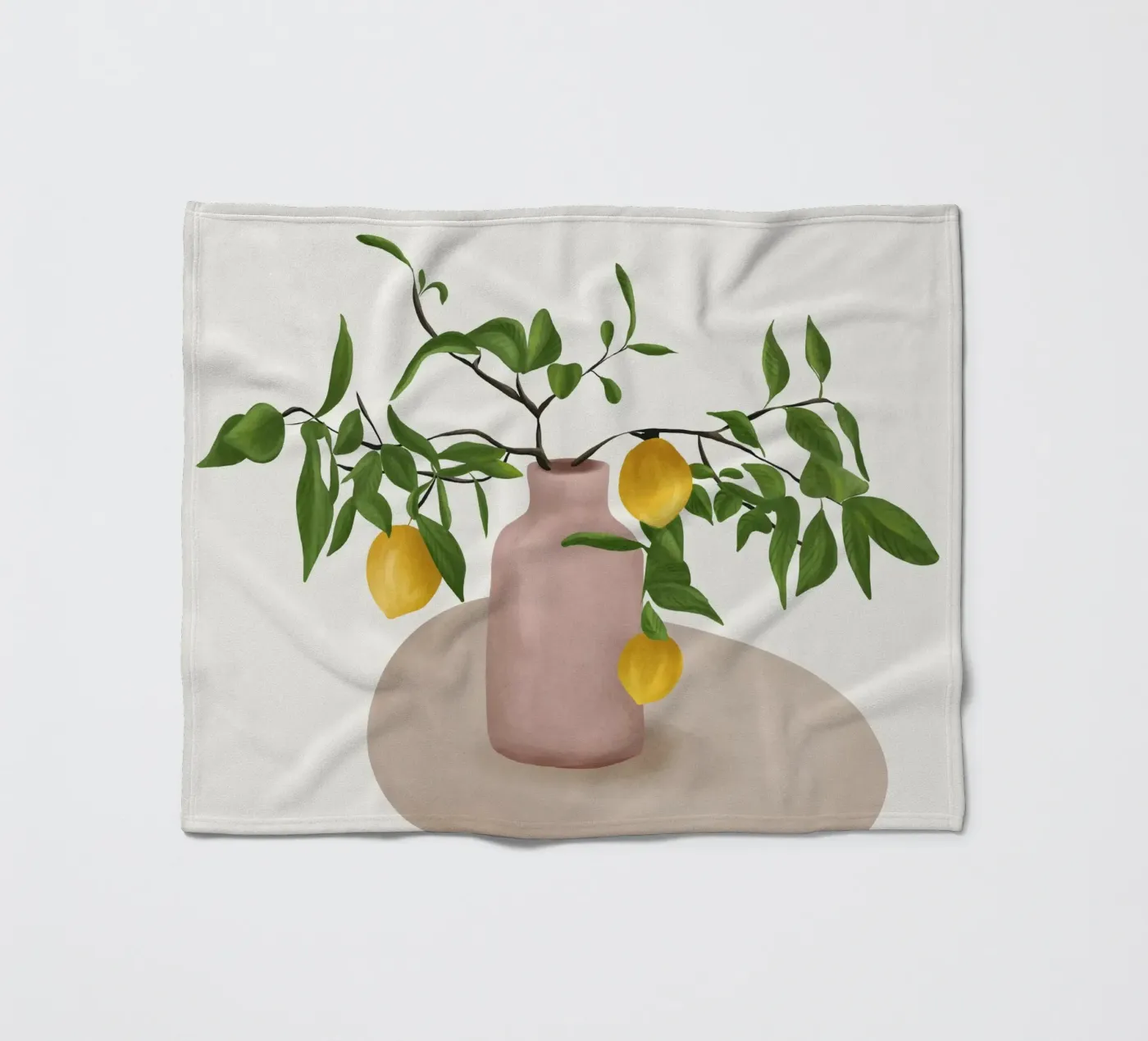 Lemon Branches Fleecedecke von cityart